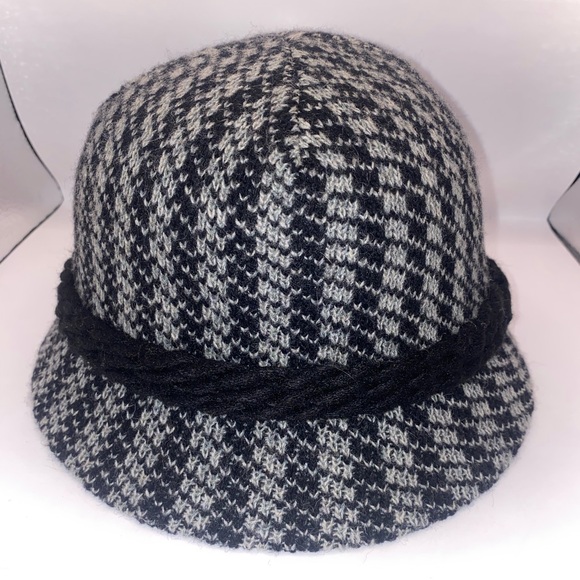 San Diego Hat Company Accessories - San Diego Hat Company Vintage Black‎ and White Houndstooth Hat